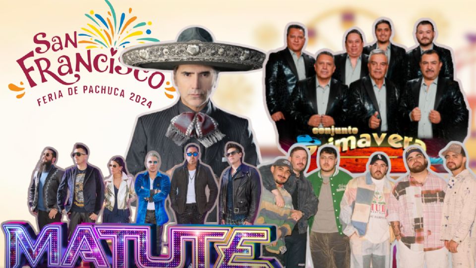 Estos son los artistas que se presentarán este fin des semana en la Feria San Francisco Pachuca 2024