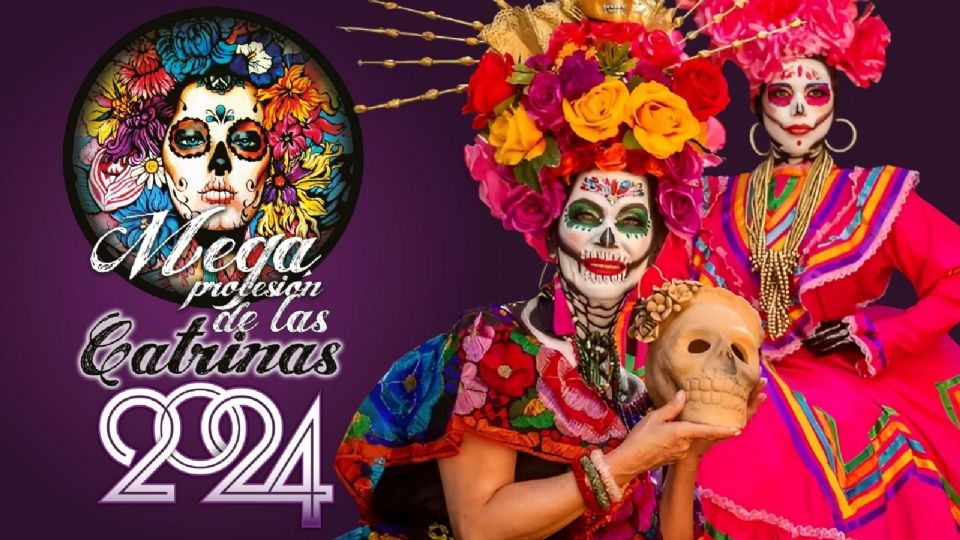 Mega Procesión de Catrinas 2024 en la Ciudad de México