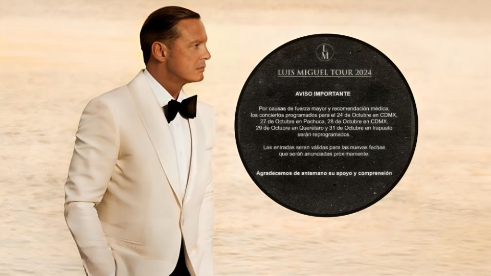 El próximo concierto de Luis Miguel en la Arena Ciudad de México está programado para el 24 de octubre.