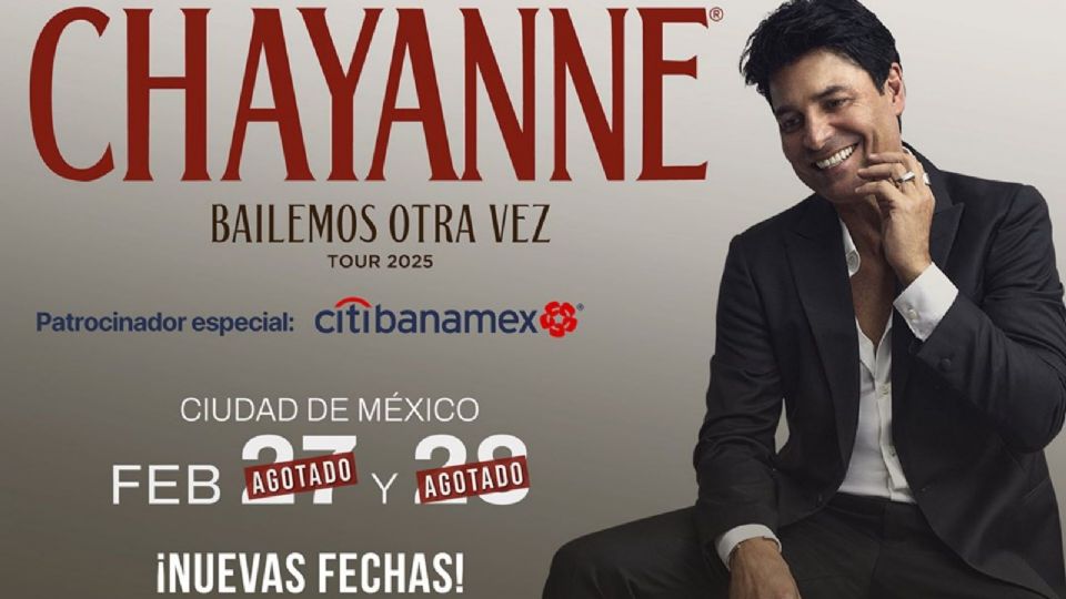 Chayanne anuncia nuevas fechas para sus conciertos en México