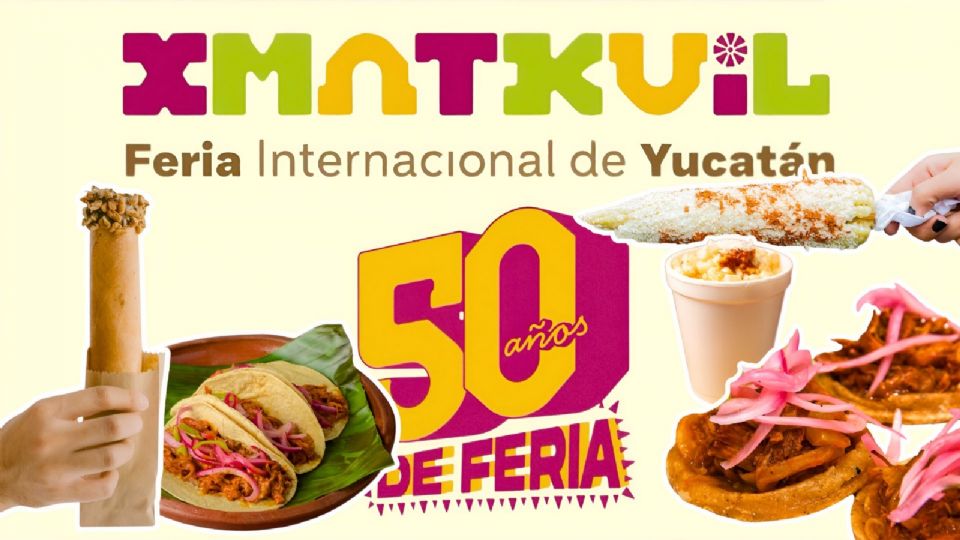 Ven a la Feria Xmatkuil Yucatán 2024 a probar los diferentes platillos que esperan por ti.