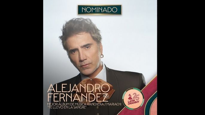 Alejandro Fernández se llevó su cuarto Latin Grammy