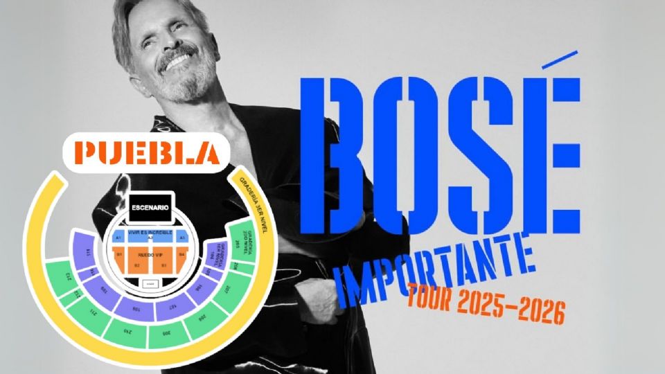 Precios y fechas de Miguel Bosé en Puebla.