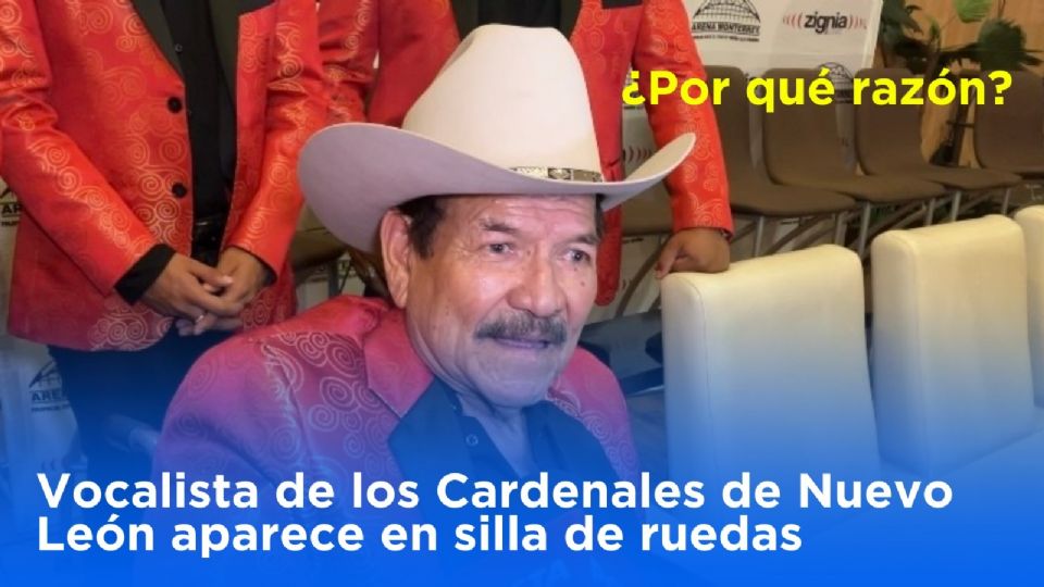 Vocalista de los Cardenales de Nuevo León aparece en silla de ruedas