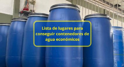 Lista de lugares para conseguir contenedores de agua económicos