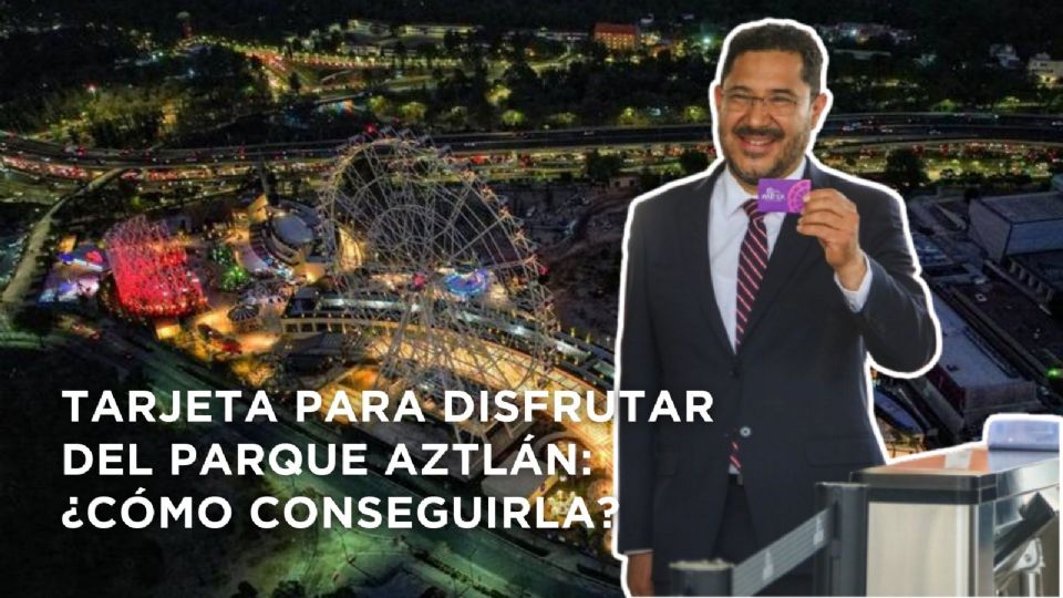 Parque Aztlán cono la tarjeta para disfrutar de las atracciones