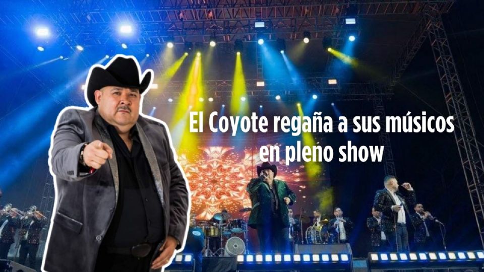 El líder y vocalista El Coyote de la agrupación Banda Santa, se hizo viral en redes sociales luego de protagonizar un bochornoso momento al regañar a su banda en pleno concierto.