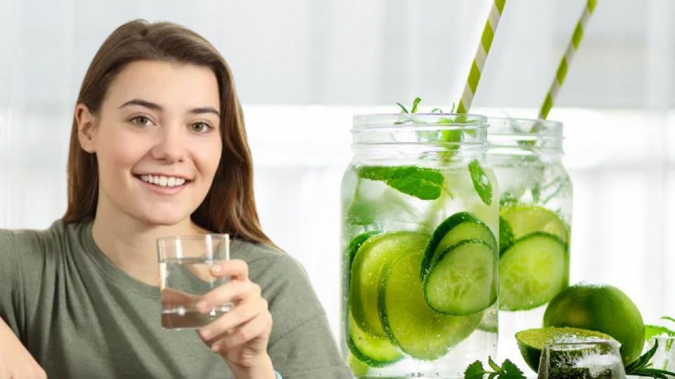 Receta y beneficios del agua de pepino con limón