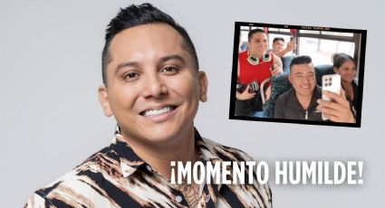 ¡Su momento humilde! Edwin Luna se sube a camión y dedica canción a pareja