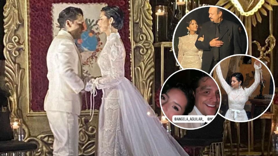 Así fue la boda de Christian Nodal y Ángela Aguilar
