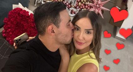 El Yaki sorprende a su novia Kenia Márquez, con enorme ramo de rosas por esta razón