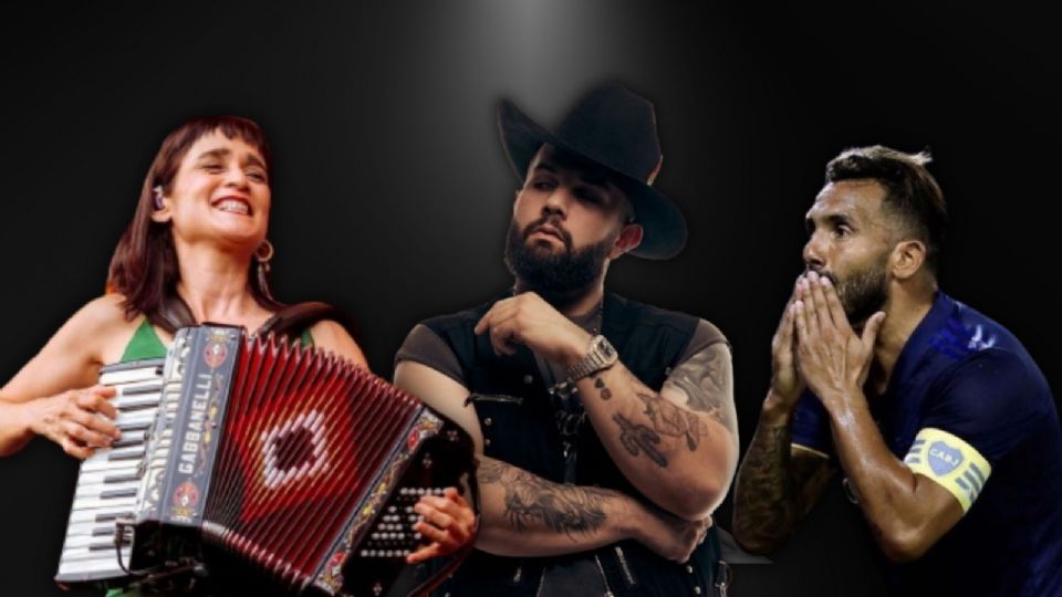 Carlos Tévez canta junto a Carin León y Julieta Venegas