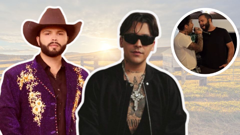 Christian Nodal y Leonardo Aguilar sorprenden con dueto musical