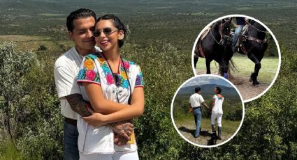 ¡Al estilo de Destilando Amor! Ángela Aguilar y Christian Nodal comparte foto desde el campo