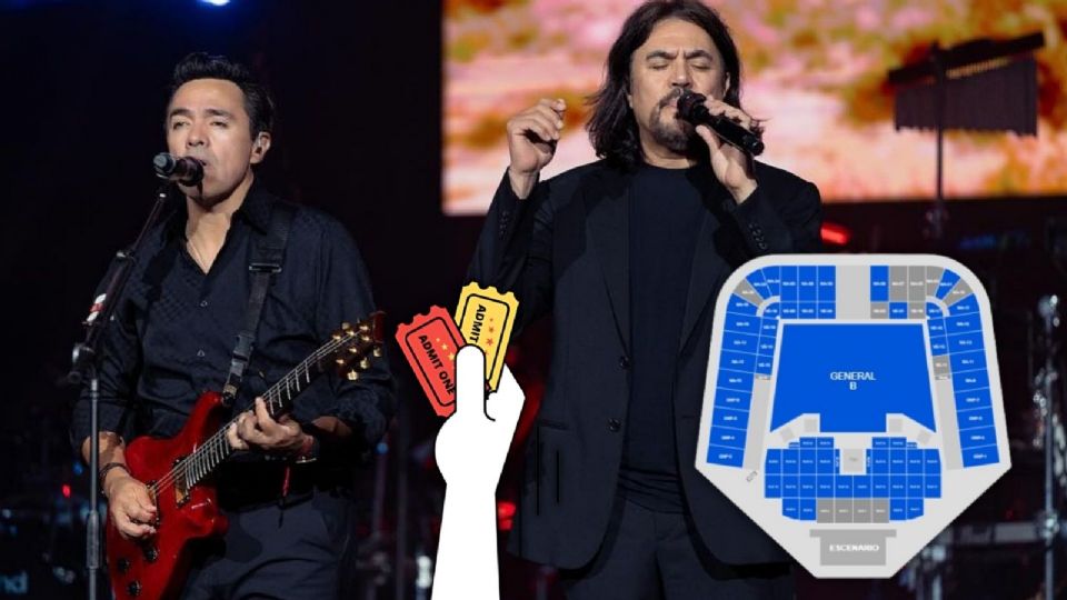 Zonas disponibles concierto de Los Temerarios Estadio GNP Seguros