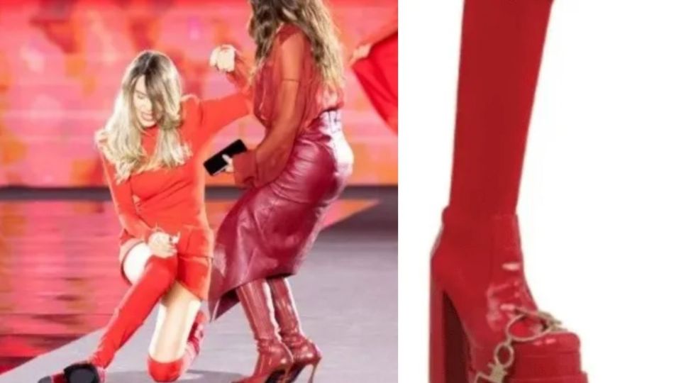 Estos fueron los tacones que causaron la caída de Belinda.