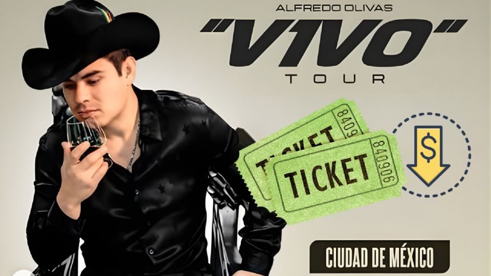 ¿Cuál es el boleto más barato para ver el concierto de  Alfredo Olivas en la CDMX?