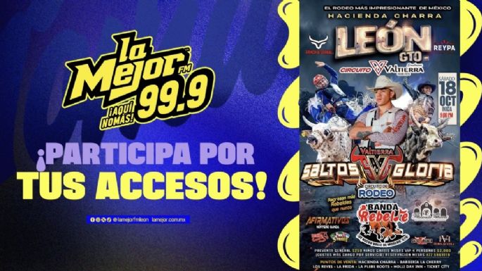 PARTICIPA POR TUS BOLETOS PARA SALTOS LA GLORIA EN TODOS LOS PROGRAMAS DE LA MEJOR FM 99.9
