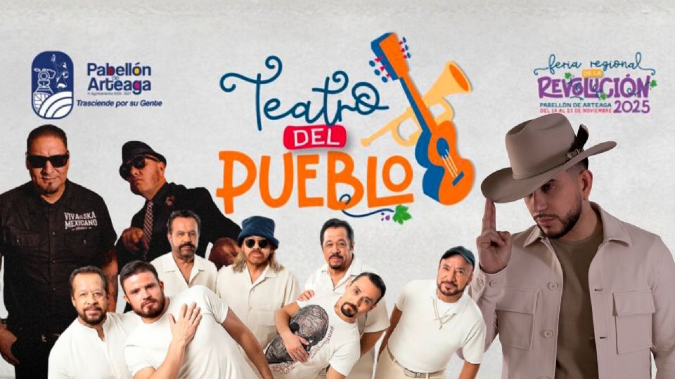 Cartelera de la feria regional revolución pabellón arteaga 2025
