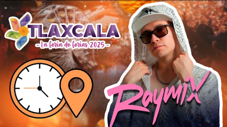 Raymix se presentará HOY en la Feria Tlaxcala 2025.