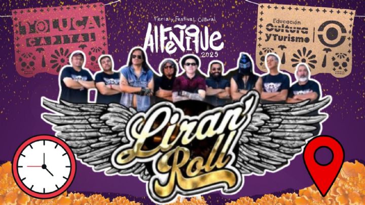 Feria del Alfeñique Toluca 2025: ¿A qué hora empieza el concierto GRATIS de Liran’ Roll HOY 26 de octubre en el EDOMEX?