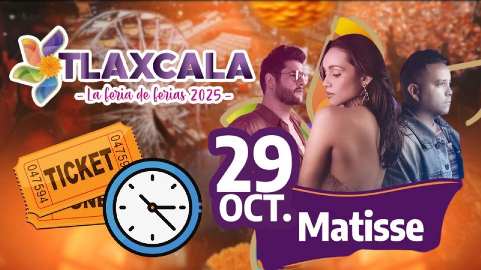 Matisse se presentará HOY en la Feria Tlaxcala 2025