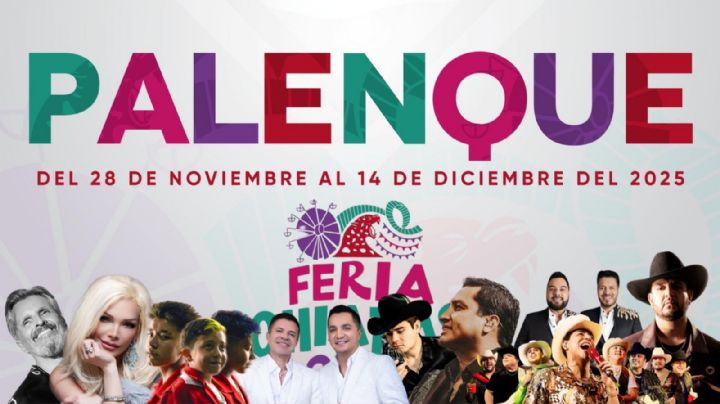 Palenque Chiapas 2025: Cartelera de artistas que darán concierto en Tuxtla Gutiérrez; fechas y precios