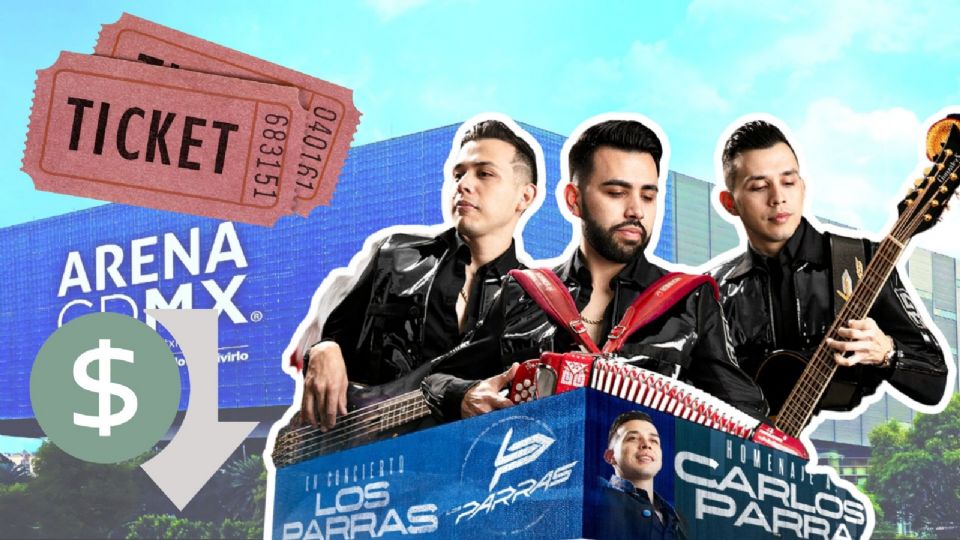 Boleto más barato para el concierto de Los Parras en la Arena CDMX 2026.