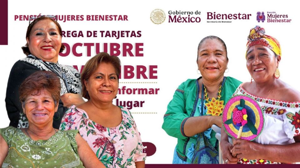 La Secretaría de Bienestar inicia la entrega de tarjetas de la Pensión Mujeres Bienestar 2025.