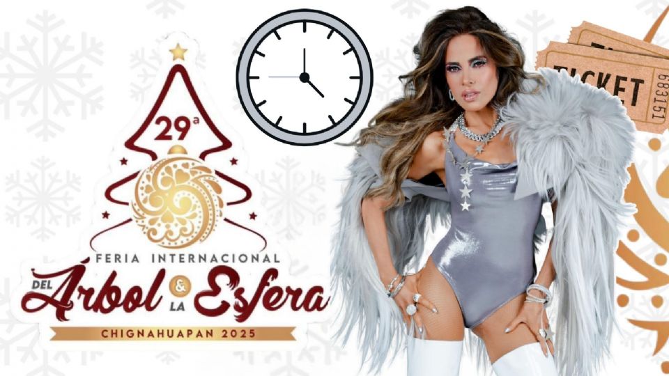 Gloria Trevi se presentará HOY en la Feria del Árbol y la Esfera Chignahuapan 2025.