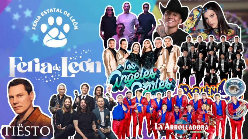 Artistas que se presentarán en el Foro Mazda de la Feria Estatal del León 2026