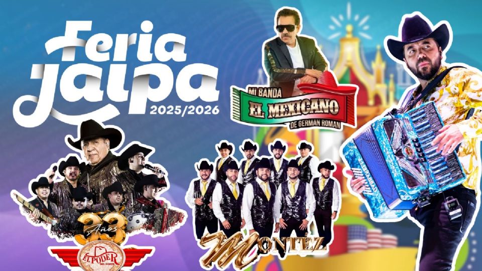 Artistas que se presentarán en la Feria Jalpa Zacatecas 2025-2026