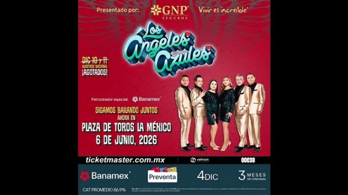 Los Ángeles Azules llegarán a uno de los escenarios más emblemáticos de México