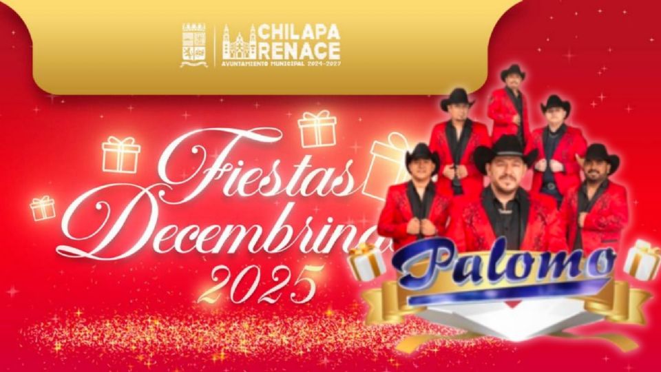 Fiestas Decembrinas Chilapa 2025 Cartel de artistas y programa de actividades para HOY 3 de diciembre