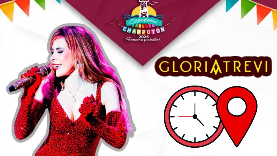 Gloria Trevi se presentará HOY en la Feria Champotón 2025.