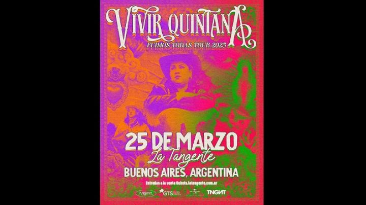 Vivir Quintana sigue conquistando el cono sur