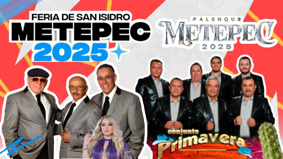 Estos son los artistas que se presentarán HOY en la Feria San Isidro Metepec 2025.