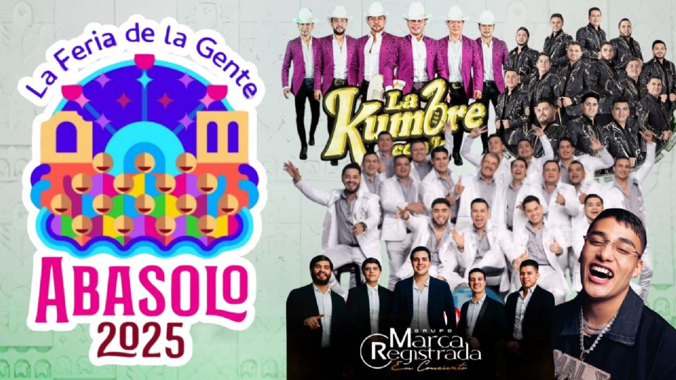 Estos son los artistas que se presentarán en la Feria de la Gente Abasolo 2025.