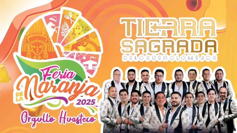 La Banda Tierra Sagrada se presentará HOY en la Feria de la Naranja 2025