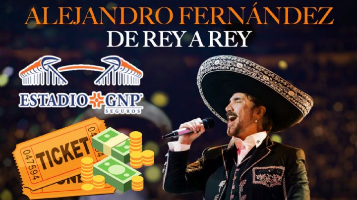 Alejandro Fernández en el Estadio GNP Seguros 2025: Lista de zonas y precios para el concierto "De Rey a Rey"