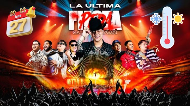 Concierto de Grupo Firme en el Estadio GNP Seguros: ¿Va a llover este 27 y 28 de junio en CDMX?