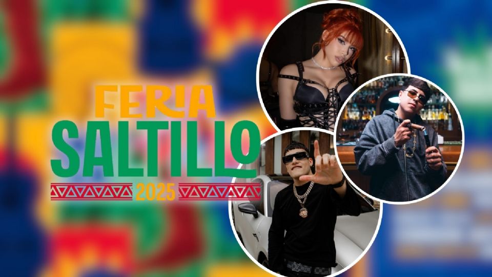 Yeri Mua, El Malilla y Óscar Mayd´n en la Feria Saltillo 2025