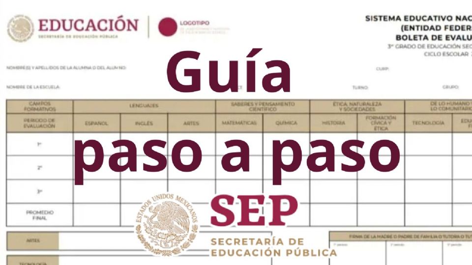 Descarga tu boleta de calificaciones o certificado SEP 2025