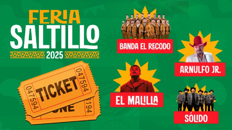 Estos son los artistas que se presentarán este fin de semana en la Feria de Saltillo 2025