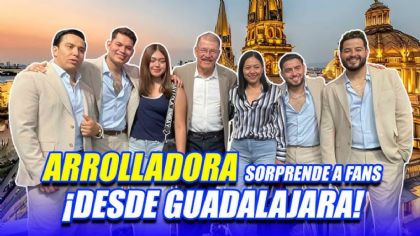 ¡La Arrolladora sorprende a fans desde Guadalajara!