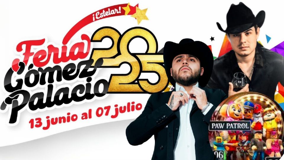 Conciertos programados para este fin de semana en la Expo Feria Gómez Palacio 2025