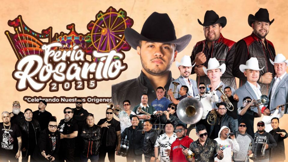 Nueva cartelera de la Feria Rosarito 2025.