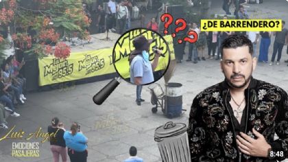 Luis Ángel "El Flaco" vestido de BARRENDERO