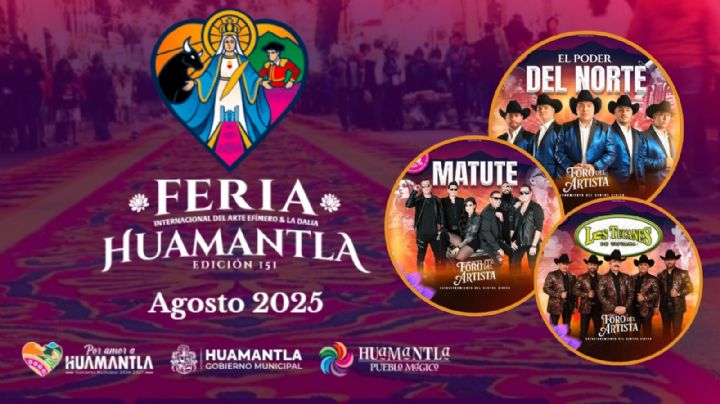 Feria Huamantla 2025: ¿Qué artistas darán concierto esta semana del 4 al 10 de agosto?