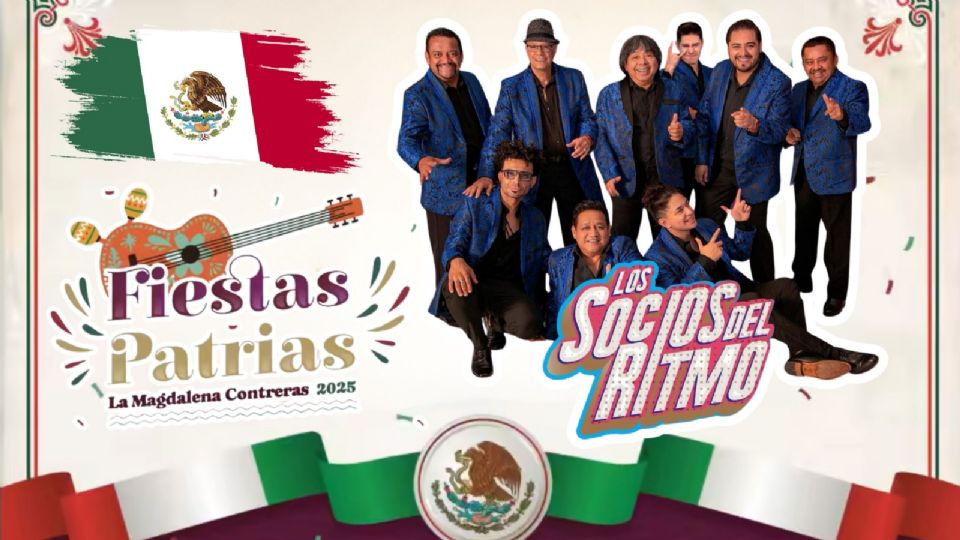 Los Socios del Ritmo se presentarán el 15 de septiembre en la Alcaldía Magdalena Contreras.